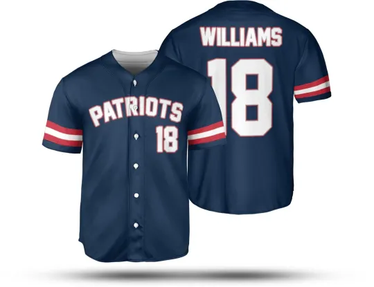 Discover Kyle Williams #18 Name and Number New England Patriotss Team