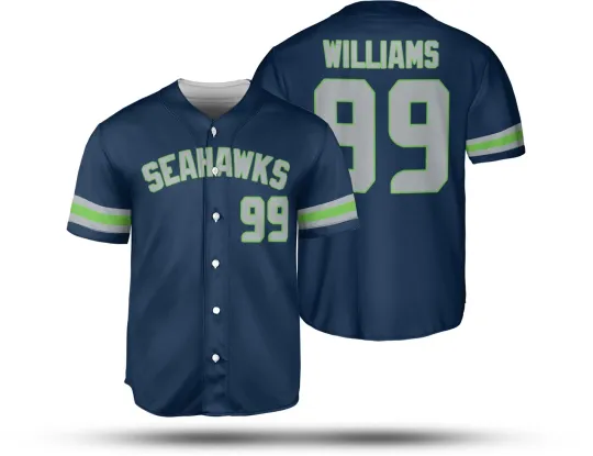 Discover Leonard Williams #99 Name and Number Seattle Seahawkss Team