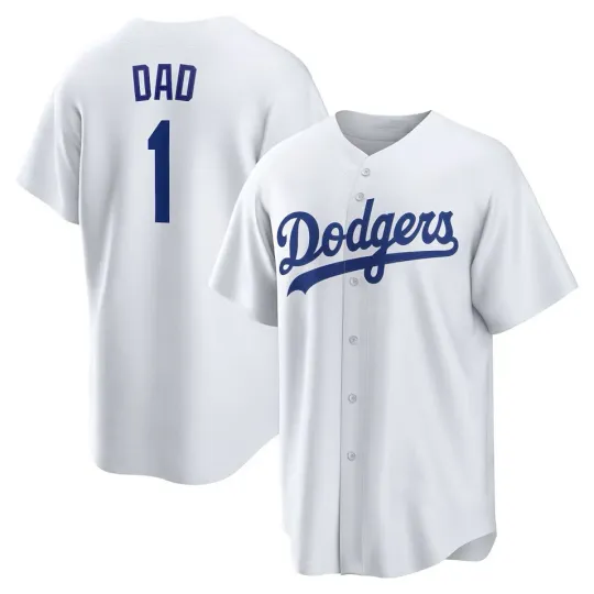 Discover Dad #1 Name and Number Los Angeles Dodgers Team
