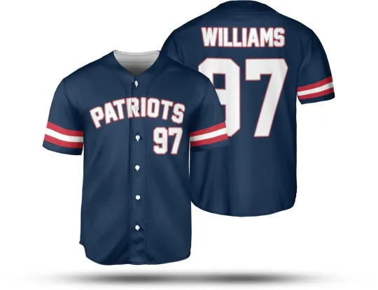 Discover Milton Williams #97 Name and Number New England Patriots Team