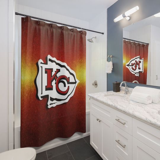 Discover Chiefs Shower Curtain, Bathroom Decor