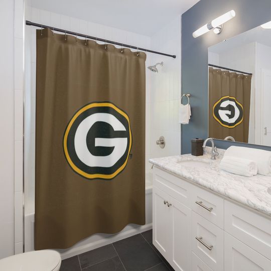Discover Packers Shower Curtain, Bathroom Decor