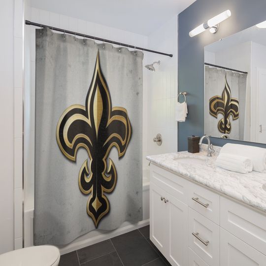 Discover New Orleans Saints Shower Curtain, Bathroom Decor