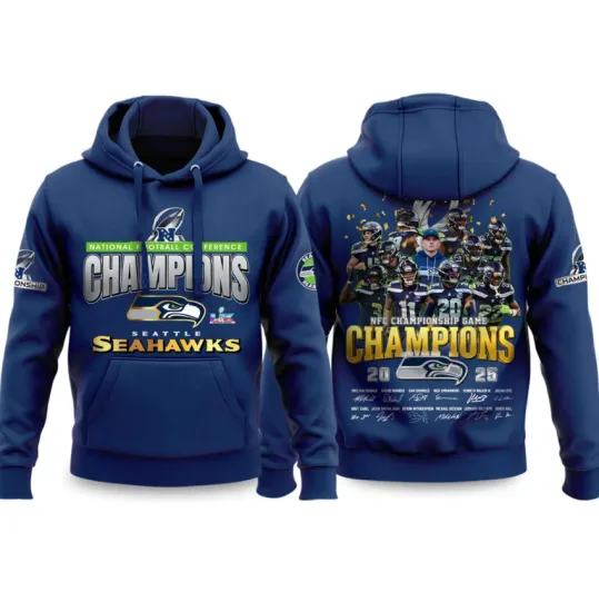 Discover HOT ITEM! NFC Championship Game 2025 2026 Seahawks Hoodie