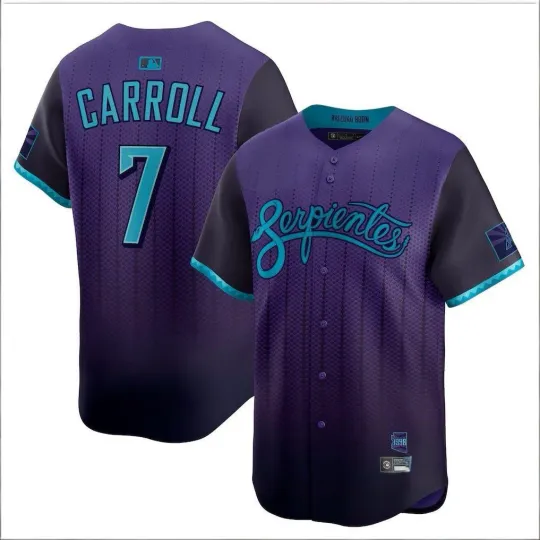 Discover Men's #7 CARROLL City Edition Purple Limited Player Jersey