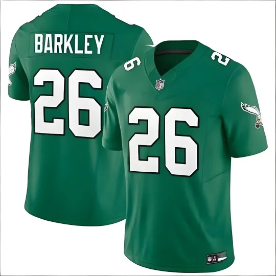 Discover Men's #26 BARKLEY Green Alternate Game Jersey