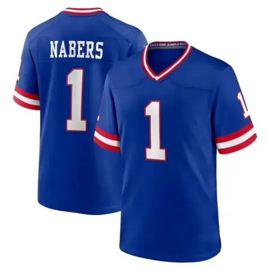 Discover Men's #1 Malik Nabers Royals Second Alternate Game Jersey