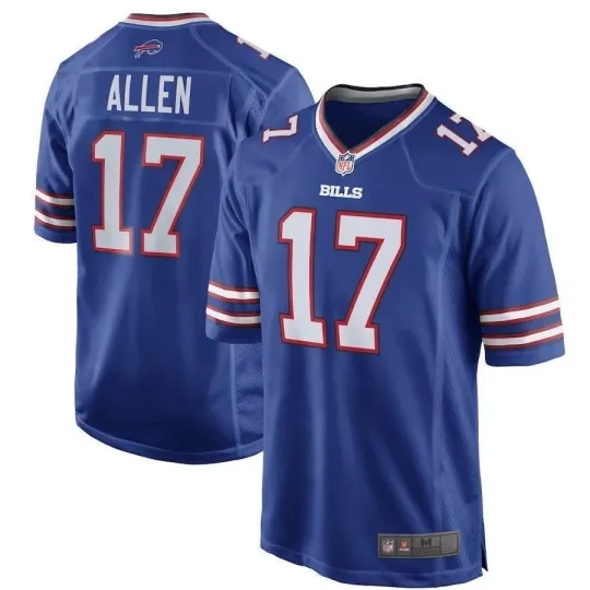 #17 Men's Josh Allen Royal Game Jersey