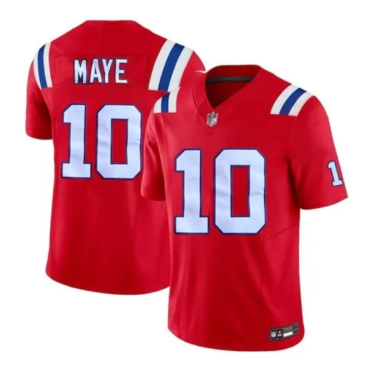 Discover #10 Drake Maye Red 2024 Draft F.U.S.E. Vapor Limited Jersey