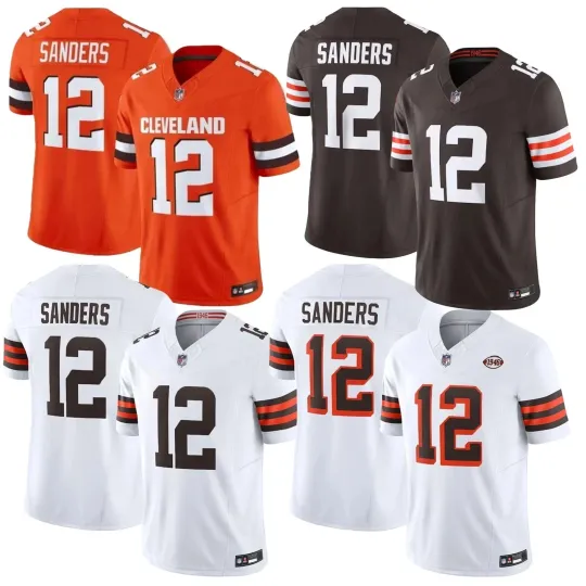 Discover Men's/Youth Browns Team #12 Shedeur Sanders Collection Limited Stitched Jersey