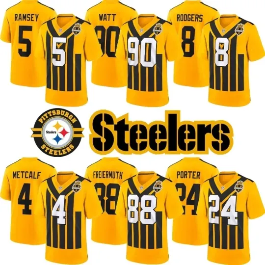 Discover Men's Steeler Gold Alternate 1933 Throwback Game Player Jersey