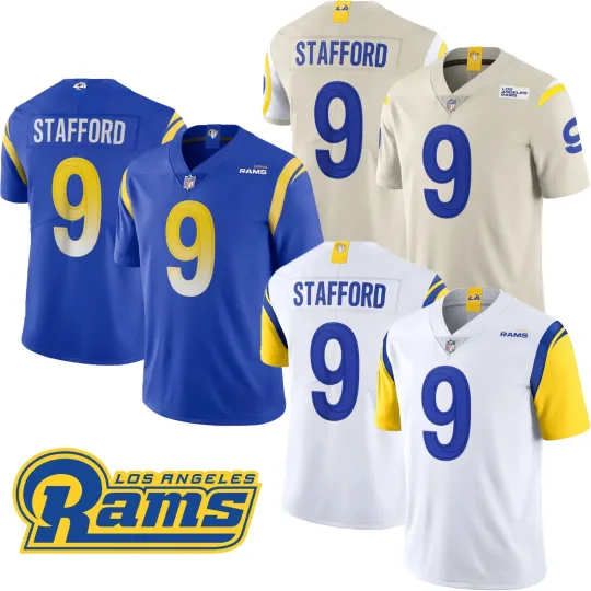 Discover Men's Rams #9 Matthew Stafford Collection Player Jersey