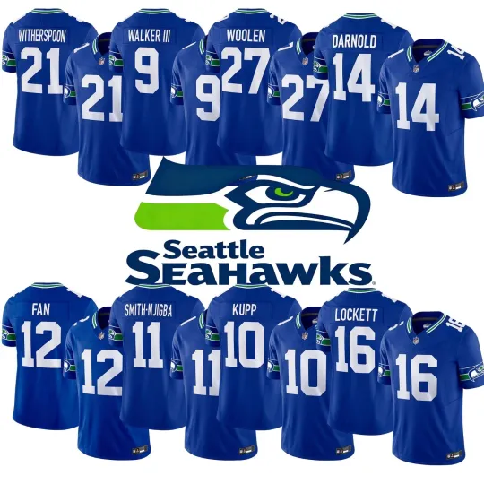 NWT Men's Seahawks Royal Alternate Limited Jersey Jersey