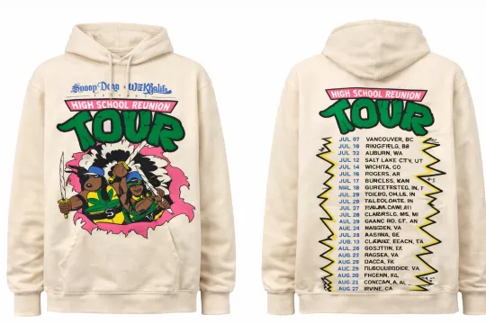 Discover Snoop Dogg & Wiz Khalifa Official High School Reunion Tour Hoodie