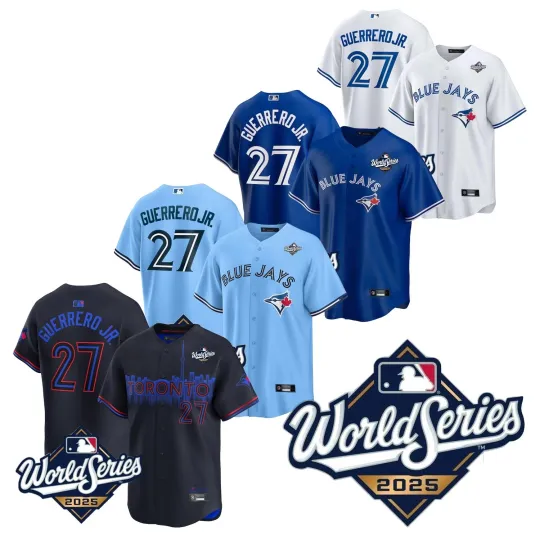 Discover Men's Toronto Blue Jays Vladimir Guerrero Jr. World Series Jersey