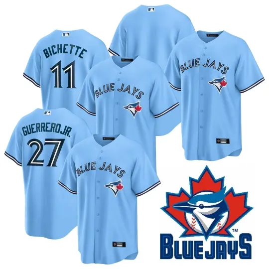 Discover NWT Men/Youth Blue Jays Powder Blue Limited Player Jersey