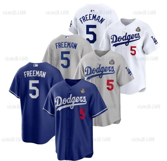Discover Freeman #5 Dodgerrs Baseball Jersey Shirt