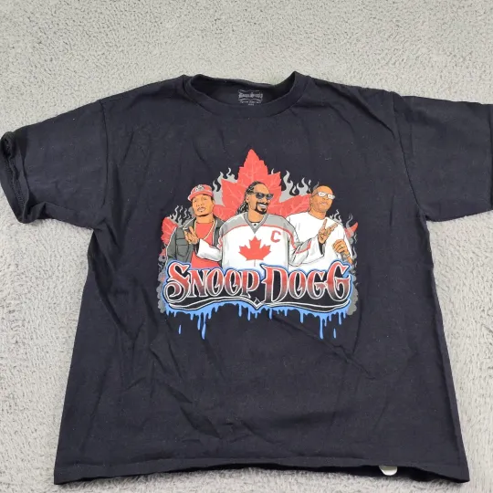 Snoop Dogg Shirt Mens Cali To Canada Tour 2023 Rap Hip Hop Concert Tee