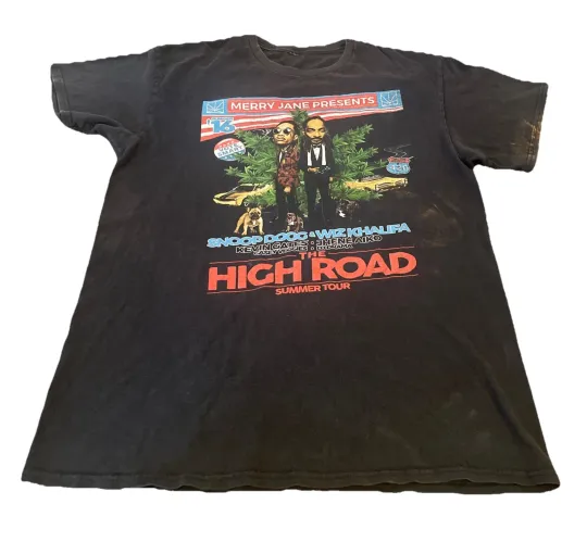 Snoop Dogg X Wiz Khalifa T-Shirt High Road Summer Tour Concert 2016