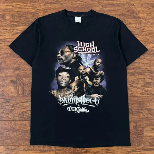 Snoop Dogg and Wiz Khalifa High School Reunion Tour Concert T-Shirt