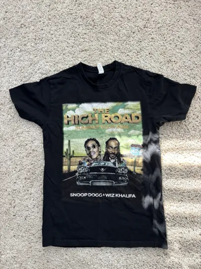Vintage Snoop Dogg/Wiz Khalifa High Road Summer Tour 2016 T-Shirt
