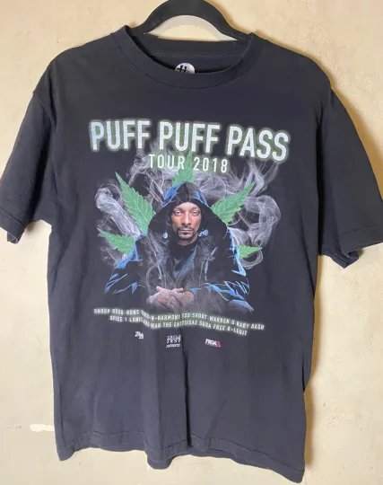 SNOOP DOGG Puff Puff Pass Tour 2018 Bones, thugs N Harmony  Tee