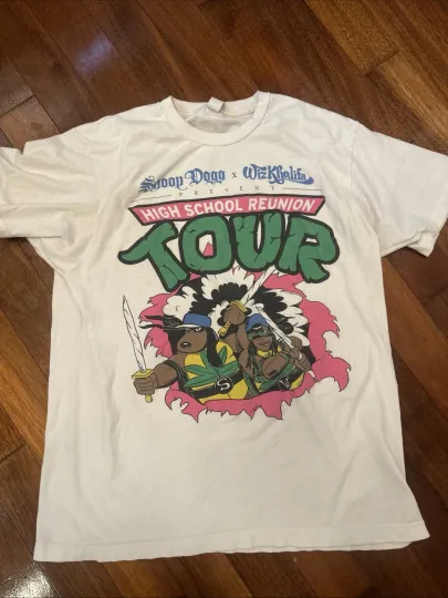 Snoop Dogg Wiz Khalifa High School Reunion TMNT Tour T Shirt