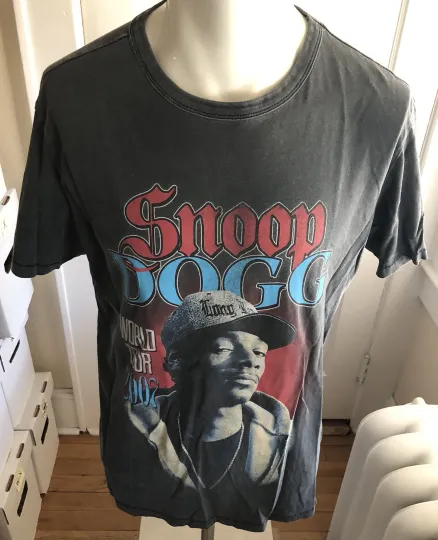 Snoop Dogg World Tour 2007 T-Shirt Retro Distressed Men's Merch