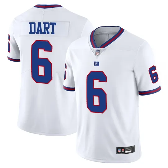 Discover Men's Giants #6 Jaxson Dart White Alternate Game Stitched Player Jersey All Size