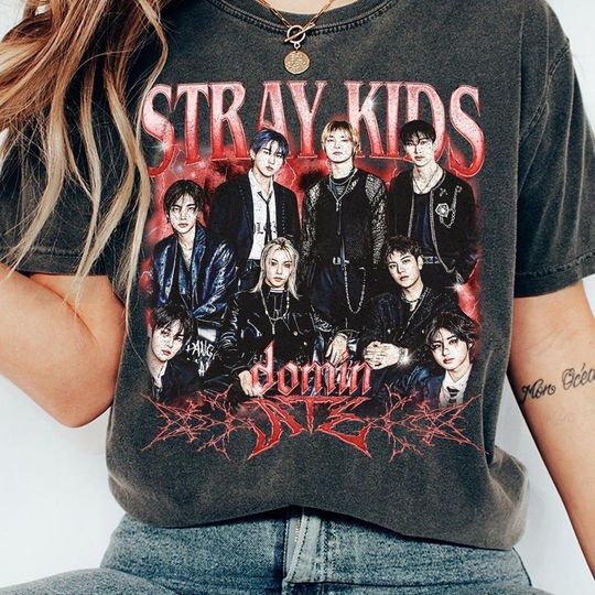 Discover Stray Kids Vintage Shirt, SKZ DominATE Tour Tee, Kpop Graphic Comfort Colors T-Shirt