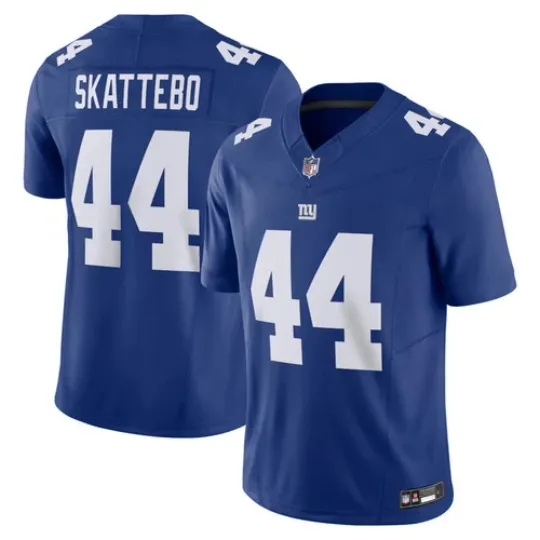 Discover NWT Men's Giants #44 Cam Skattebo Royal Limited Player Jersey