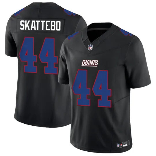 Discover Men's Giants #44 Cam Skattebo Black Fashion Game Jersey