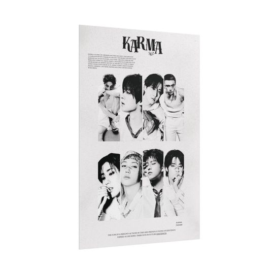 Discover Stray Kids 'Karma' Fanmade Poster - Kpop Wall Art