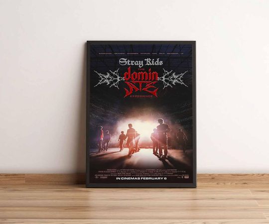 Discover Stray Kids DominATE World Tour Poster, February 2026 Concert Wall Art, K-Pop Fan Print