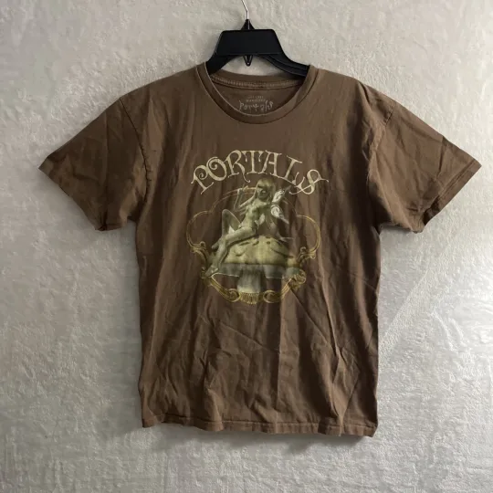 Melanie Martinez Portals Adult T Shirt Brown Graphic Cotton Short Sleeve