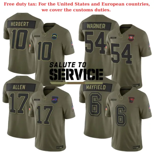 Discover 2025 Men's All Players Olive Salute to Service Player Jersey