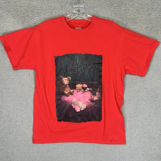 Discover Melanie Martinez Portals Tour Red Graphic T-Shirt Concert Merch