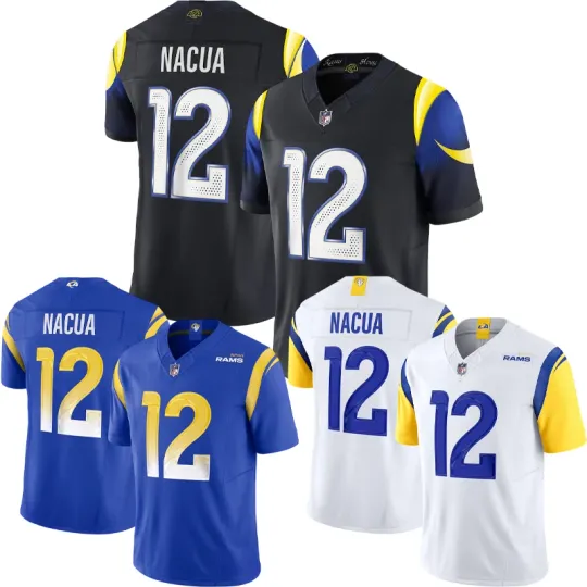 Discover NWT Men's/Youth Rams Rivalries Puka Nacua #12 Player Jersey