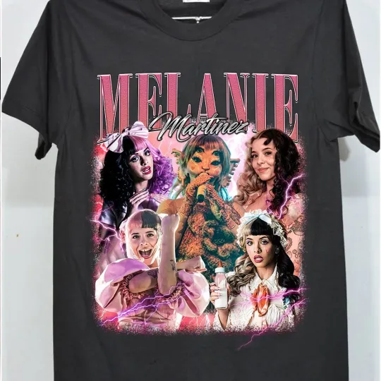 Discover Retro Melanie Martinez Tee, Vintage Melanin Martinez Music Eras T-shirt for Fans