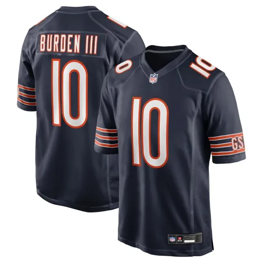 Discover Luther #10 Burden III 2025 Men's Bears Limited Jersey