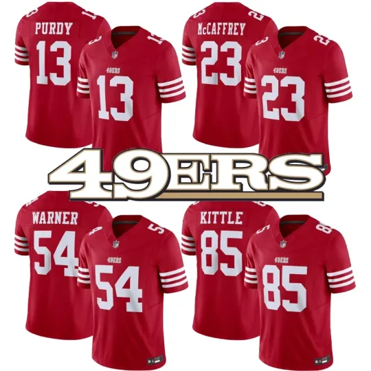 Discover 2025 Men's 49ers Red Game Player Jersey
