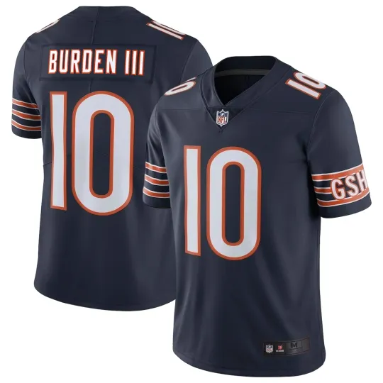 Discover 2025 Bears #10 Luther Burden III Men's Limited  Jersey