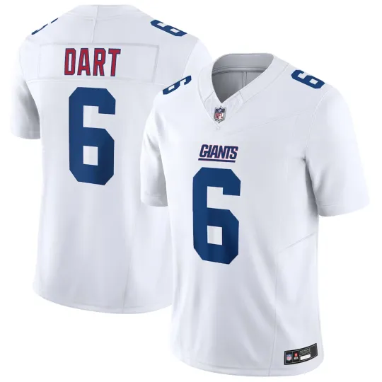 Discover Men's Giants #6 Jaxson Dart 2025 Tundra White Fashion Game Jersey