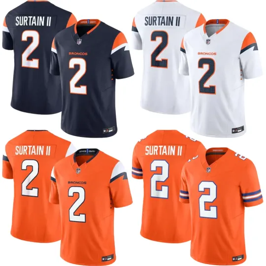 Discover 2025 Broncos #2 Patrick Surtain II Men's/Youth Player  Jersey