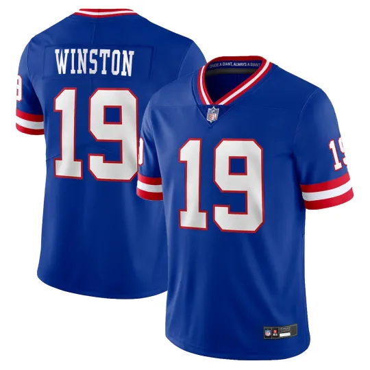 Discover Giants #19 Jameis Winston Men's Royal Alternate Jersey