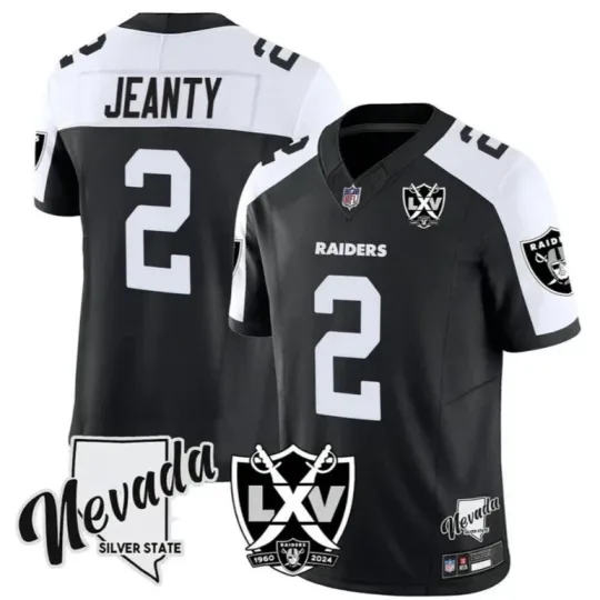 NWT Ashton Jeanty Raiders Rare Game Player Jersey