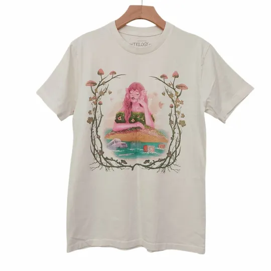 Discover Melanie Martinez Trilogy Tour Graphic Tee Womens Beige Fairy Popstar