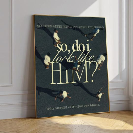 Tyler The Creator "So Do I Look Like Him?" Poster, Music Wall Art, Hip Hop Room Decor