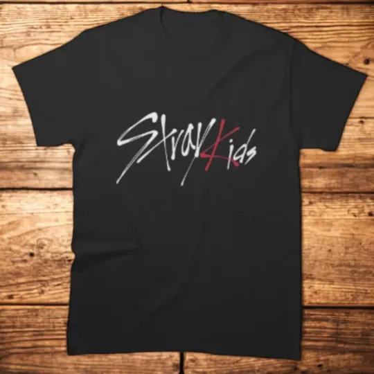 Discover Stray Kids Logo Tour US Gift FOr Fan T Shirt Full Size S-5XL