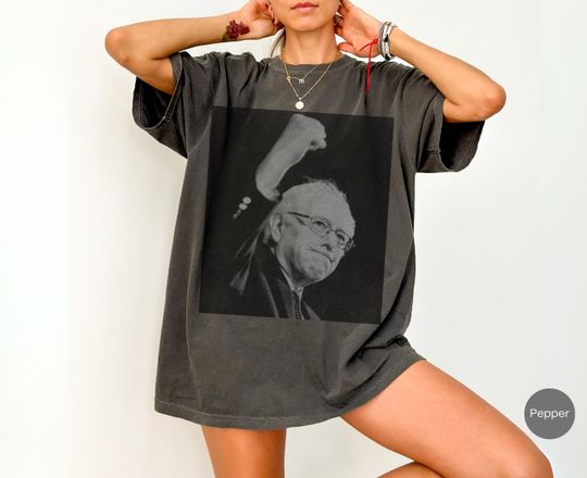 Discover Vintage BERNIE Shirt: Anti-Trump Bernie Sanders Shirt, Political Leftist Tee, Anti MAGA Democrat Gift, Trump Sucks TShirt